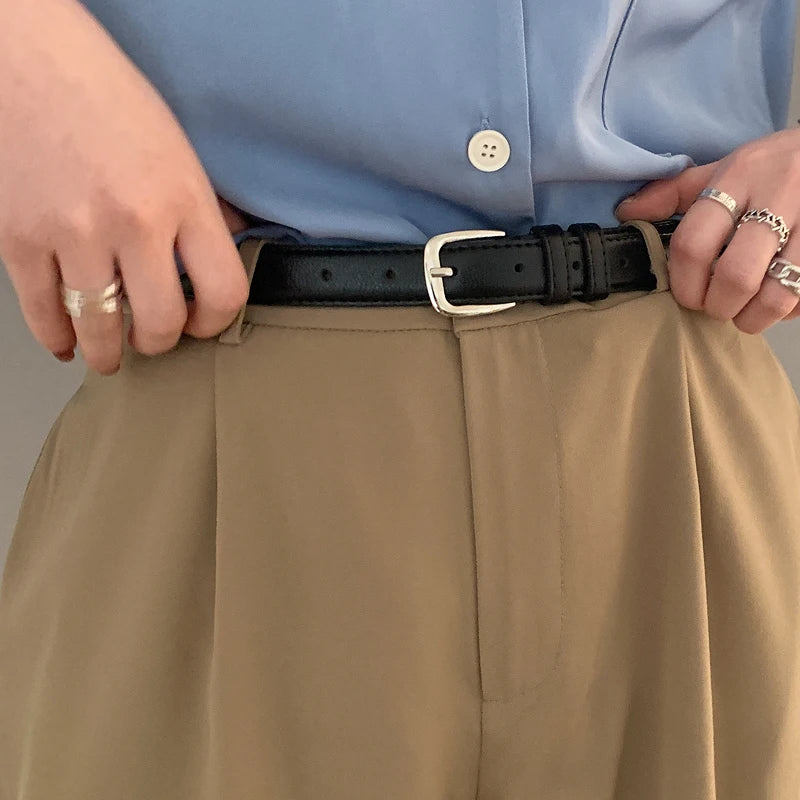 ceinture femme cuir noir