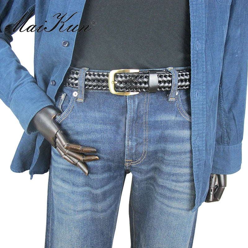 ceinture homme tressee