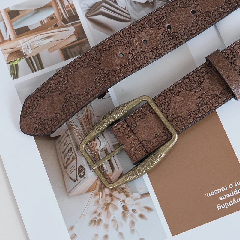 ceinture femme marron