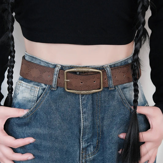ceinture femme marron
